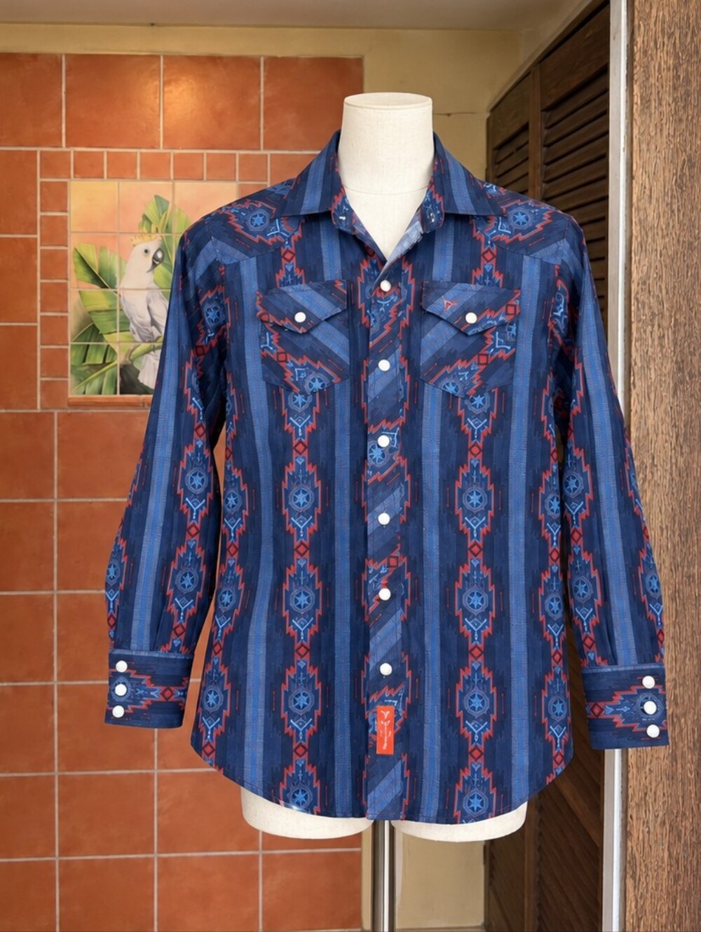 Rodeo Carte Youth 14 Western Pearl Snap Shirt Southwestern Cowgirl Cowboy